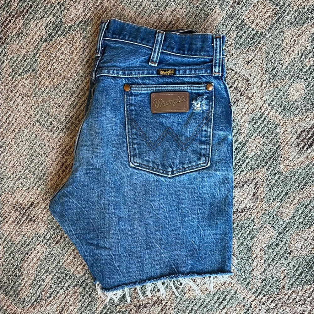 Vintage Wrangler Blue Denim Cutoff Shorts